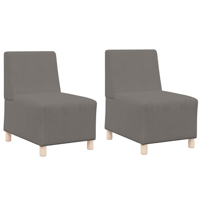 Unità di Divano Modulare Senza Braccioli 2 pcs Grigio chiaro - homemem39