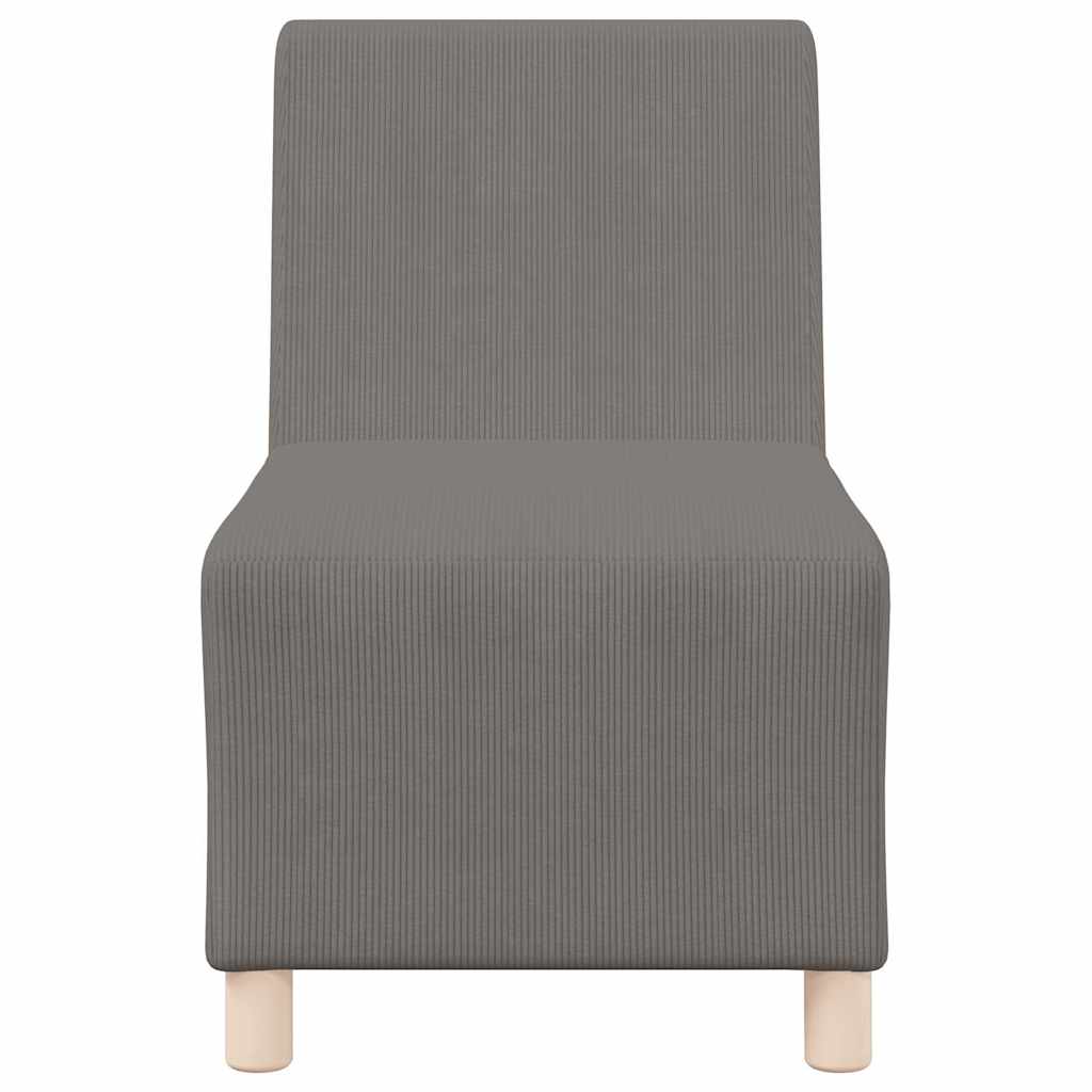 Unità di Divano Modulare Senza Braccioli 2 pcs Grigio chiaro - homemem39