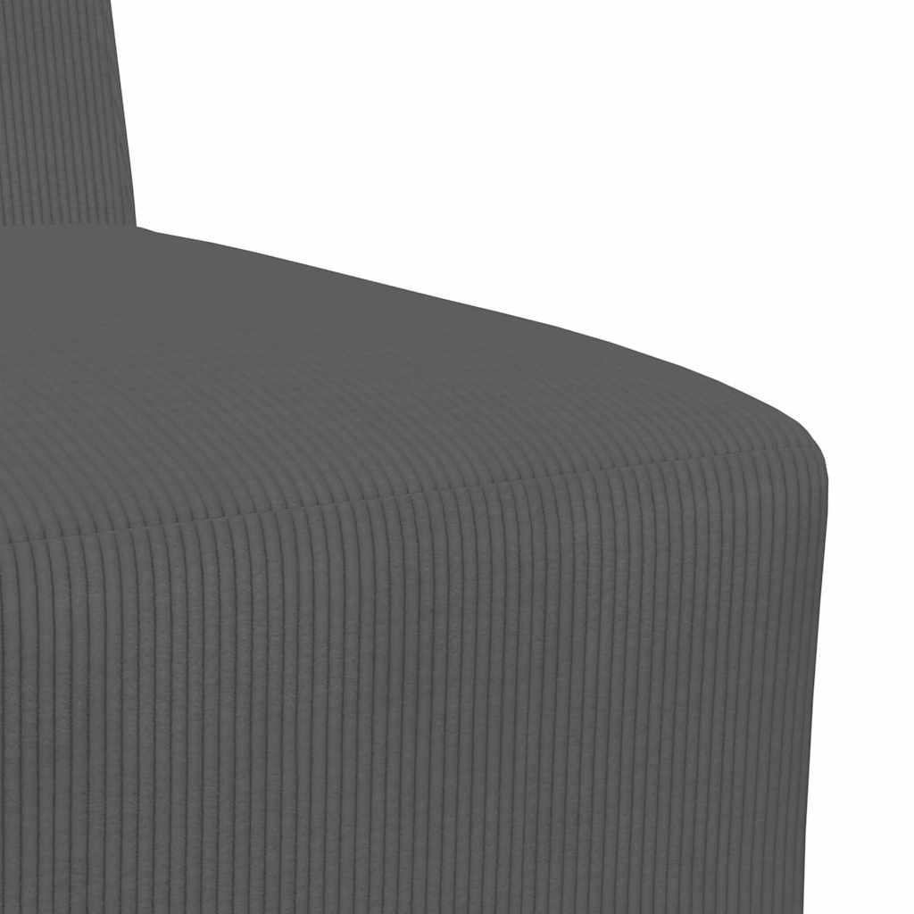 Unità di Divano Modulare Senza Braccioli 2 pcs Grigio scuro | homemem39