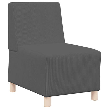 Unità di Divano Modulare Senza Braccioli 2 pcs Grigio scuro | homemem39