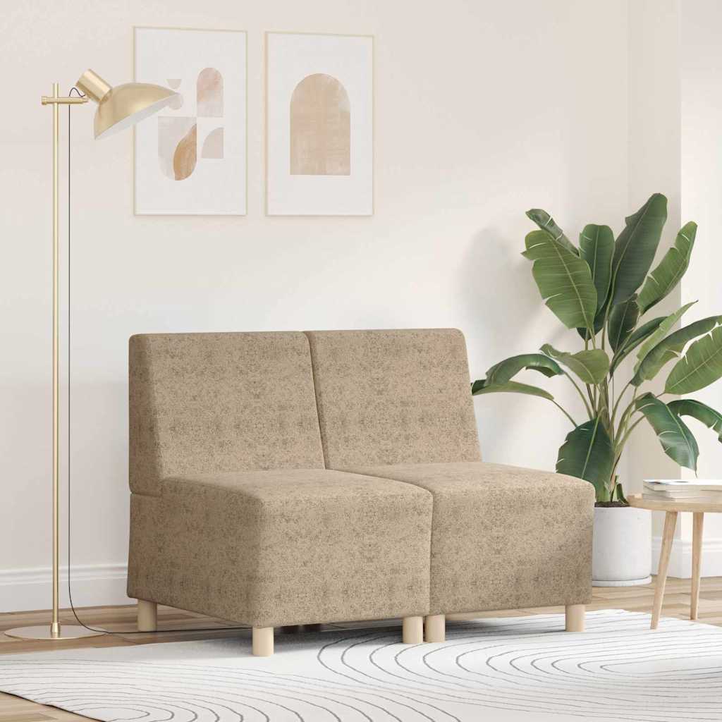Unità di Divano Modulare Senza Braccioli 2 pcs Grigio chiaro | homemem39