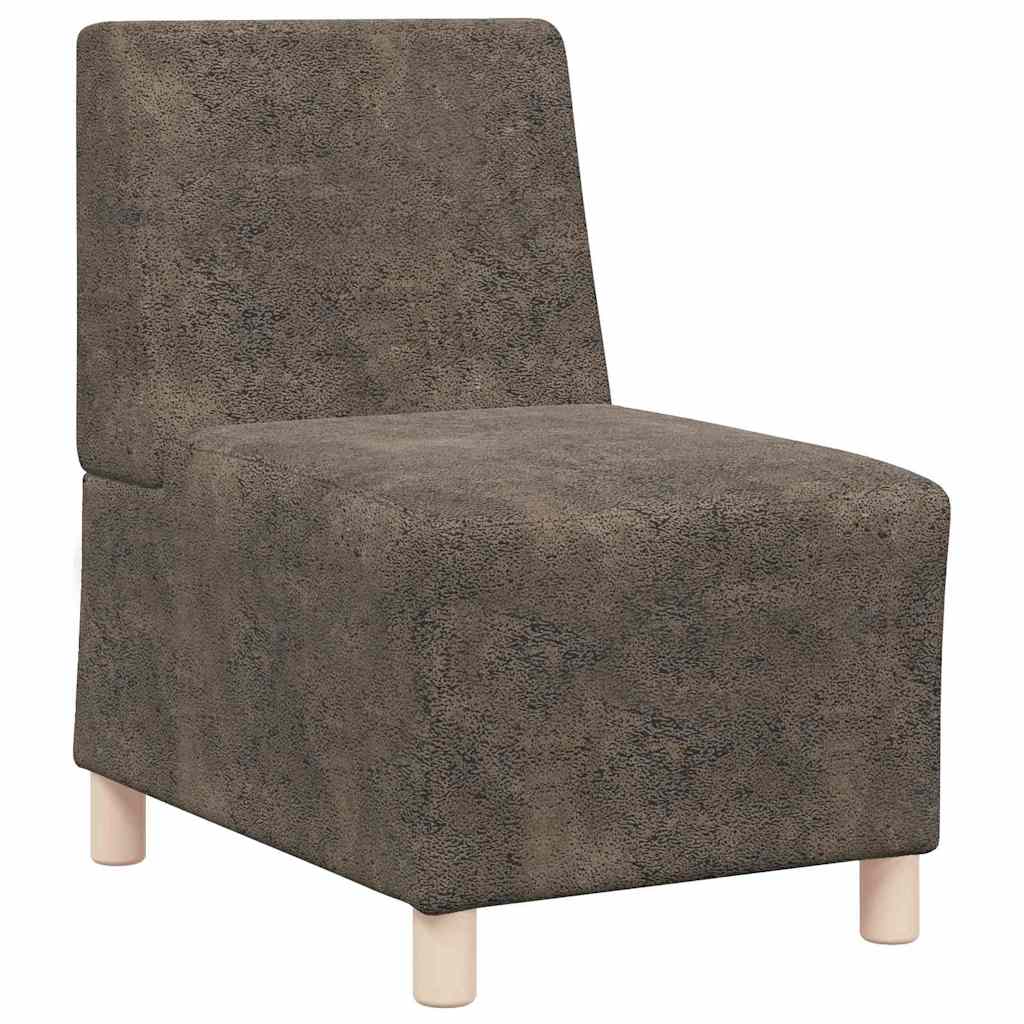 Unità di Divano Modulare Senza Braccioli 2 pcs Grigio scuro | homemem39
