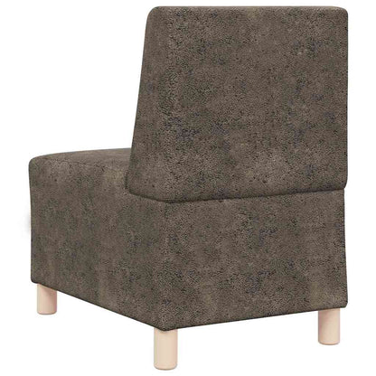 Unità di Divano Modulare Senza Braccioli 2 pcs Grigio scuro | homemem39