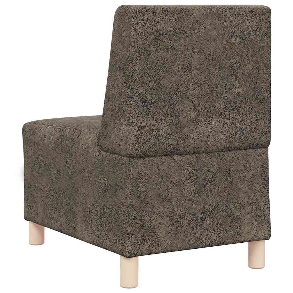 Unità di Divano Modulare Senza Braccioli 2 pcs Grigio scuro - homemem39