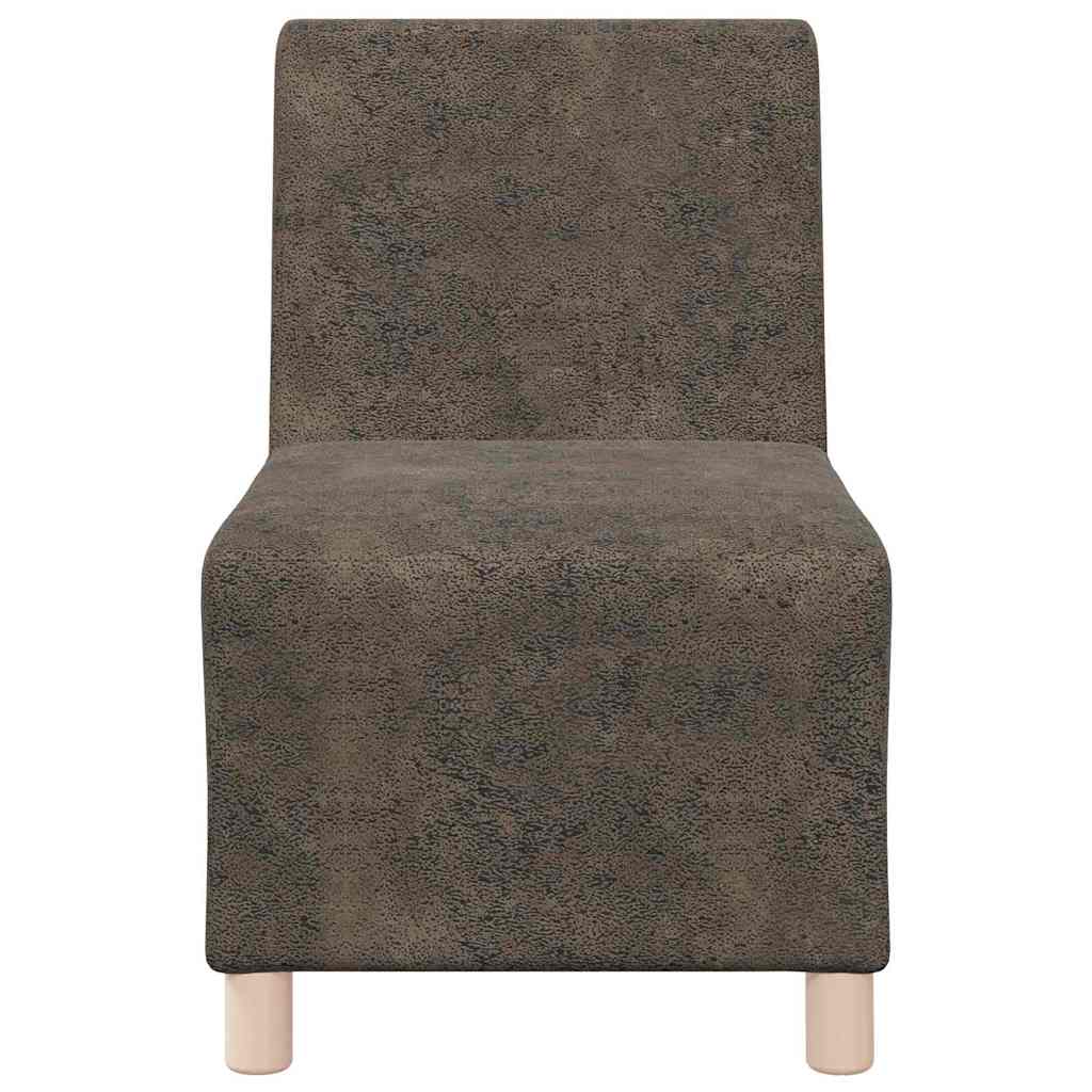 Unità di Divano Modulare Senza Braccioli 2 pcs Grigio scuro | homemem39