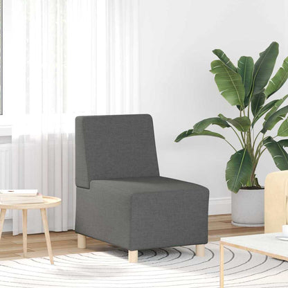 Unità di Divano Modulare Senza Braccioli 3 pcs Grigio scuro | homemem39