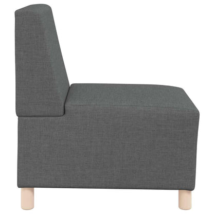 Unità di Divano Modulare Senza Braccioli 3 pcs Grigio scuro - homemem39