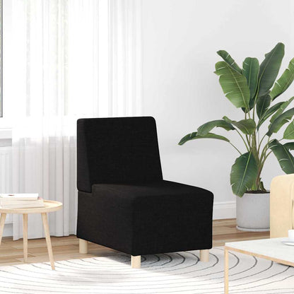 Unità di Divano Modulare Senza Braccioli 3 pcs Nero | homemem39