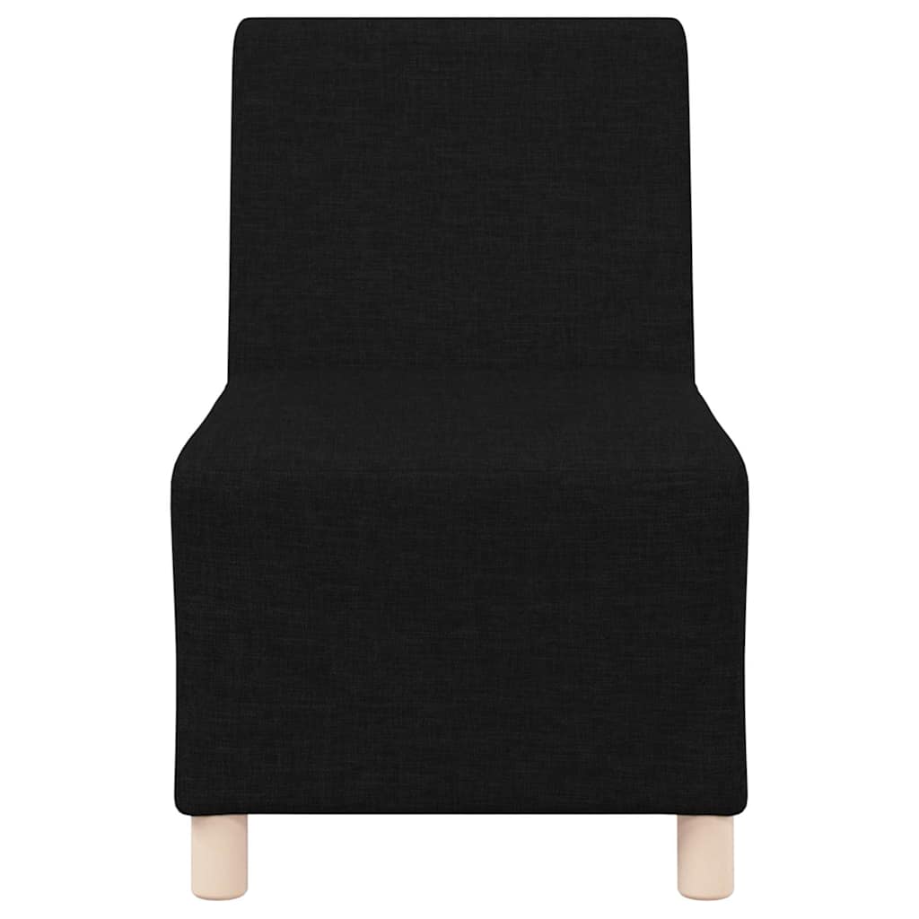 Unità di Divano Modulare Senza Braccioli 3 pcs Nero | homemem39