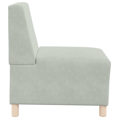 Unità di Divano Modulare Senza Braccioli 3 pcs Grigio chiaro | homemem39