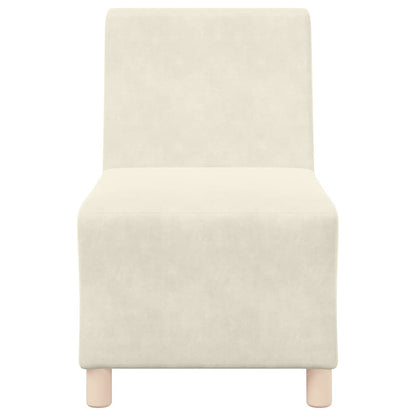 Unità di Divano Modulare Senza Braccioli 3 pcs Crema - homemem39