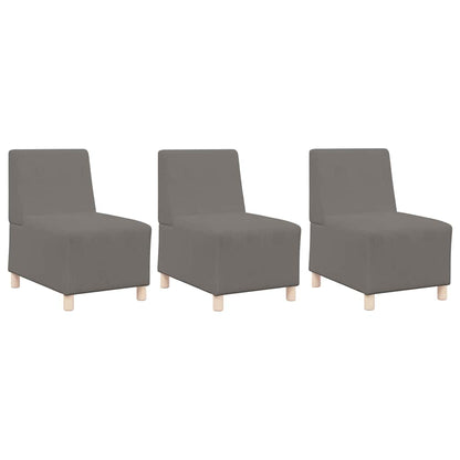 Unità di Divano Modulare Senza Braccioli 3 pcs Grigio chiaro - homemem39