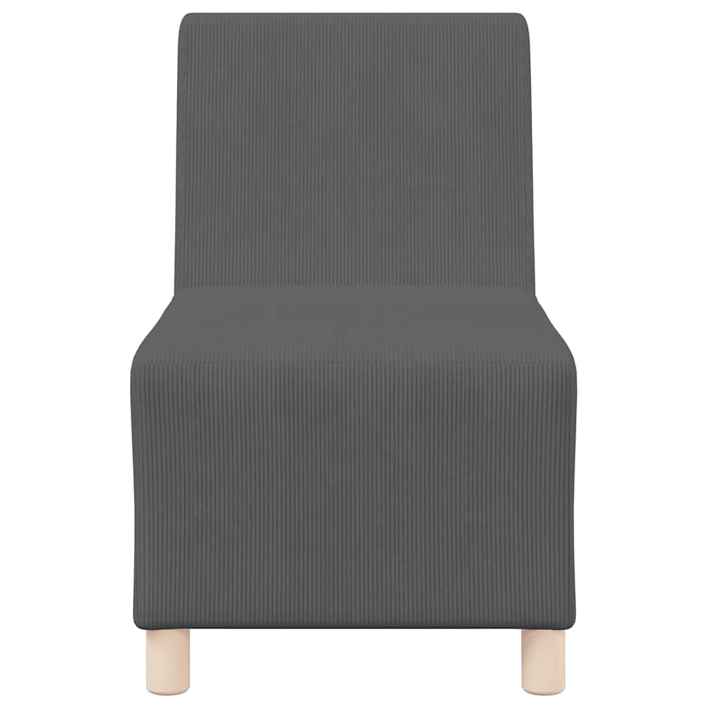 Unità di Divano Modulare Senza Braccioli 3 pcs Grigio scuro | homemem39
