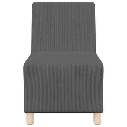 Unità di Divano Modulare Senza Braccioli 3 pcs Grigio scuro | homemem39