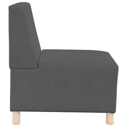 Unità di Divano Modulare Senza Braccioli 3 pcs Grigio scuro | homemem39