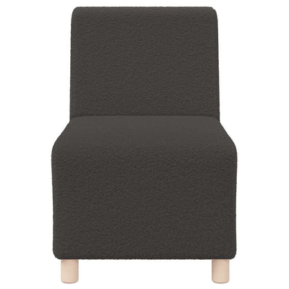 Unità di Divano Modulare Senza Braccioli 3 pcs Grigio scuro