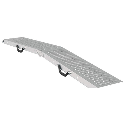 Rampe Pieghevoli 200kg per rampa 2 pcs Argento Acciaio zincato | homemem39