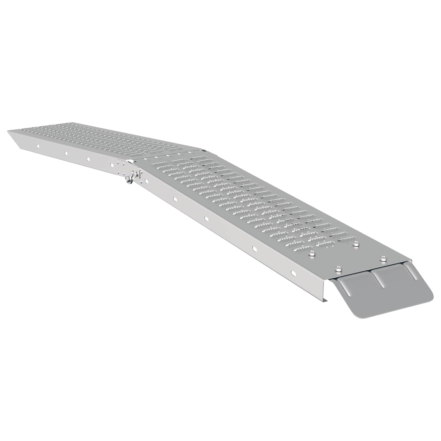 Rampe Pieghevoli 200kg per rampa 2 pcs Argento Acciaio zincato | homemem39