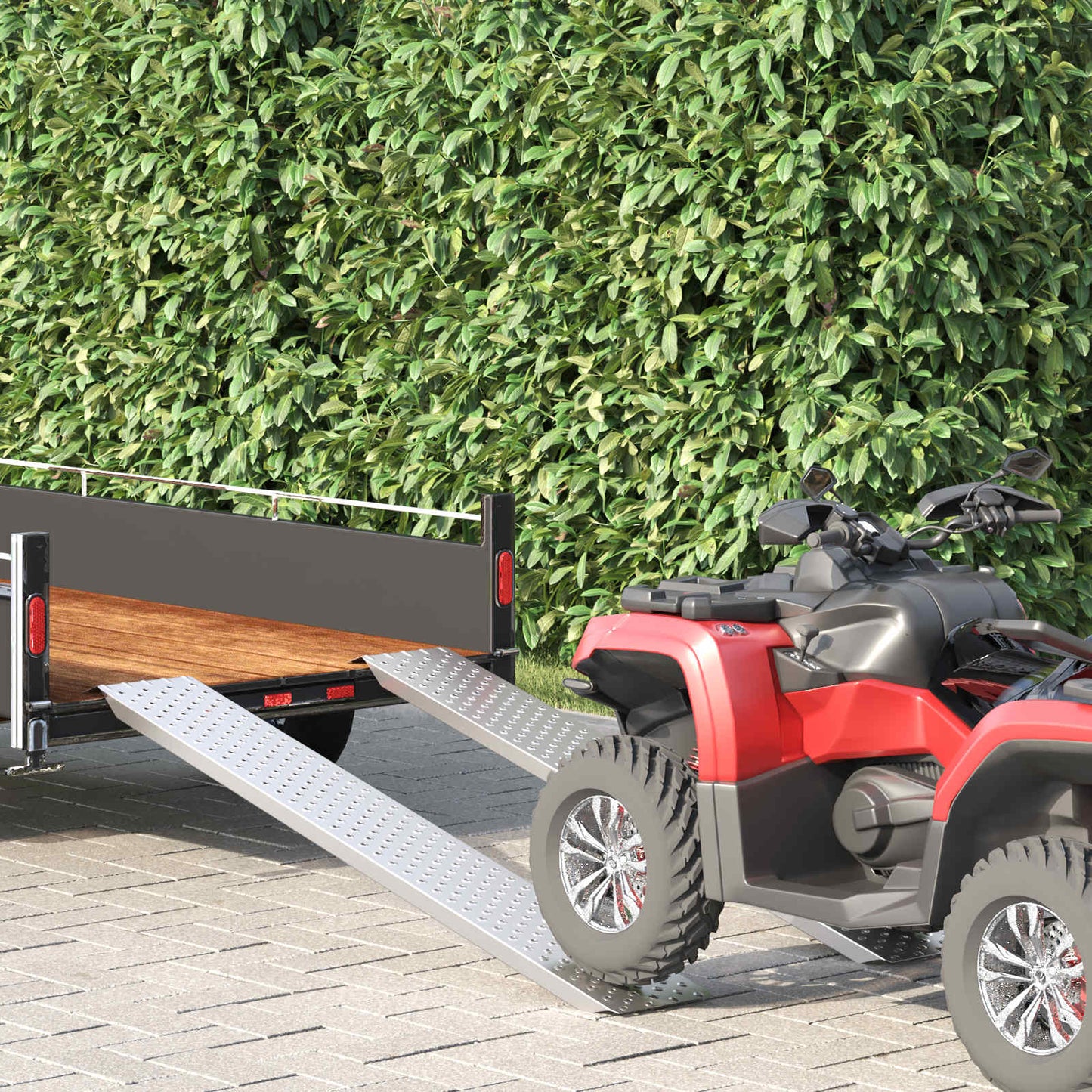 Rampe di carico 200 kg Argento 159 x 23 x 5 cm Acciaio zincato