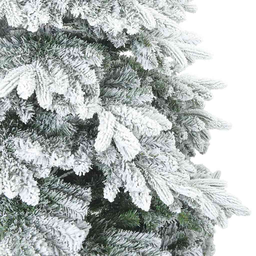 Albero di Natale Artificiale Snodato Foderato di Neve Bianco