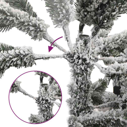 Albero di Natale Artificiale Snodato Foderato di Neve Bianco | homemem39