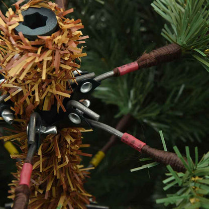 Albero di Natale Artificiale con Rami Pieghevoli Verde 180 cm