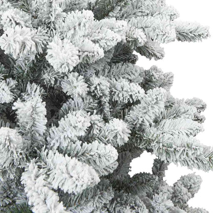 Albero di Natale Artificiale Snodato Foderato di Neve Bianco