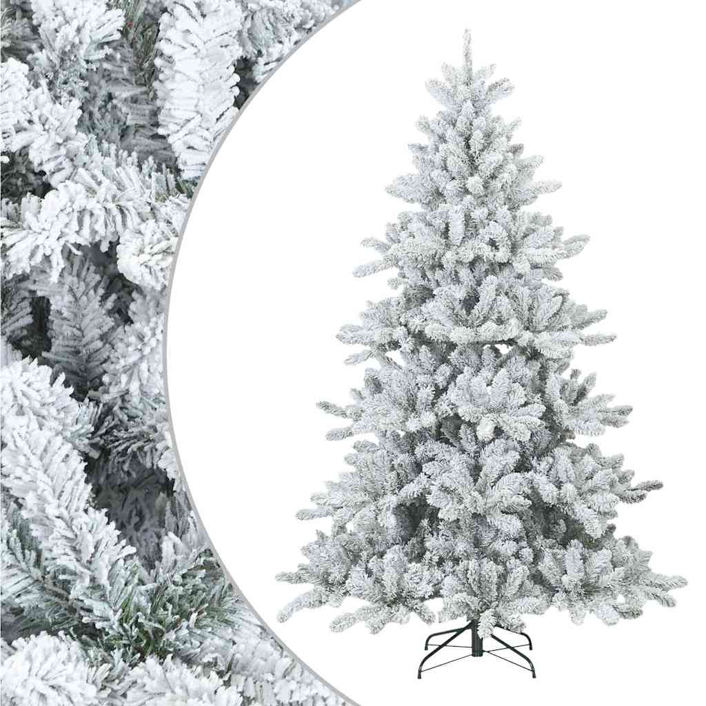 Albero di Natale Artificiale Snodato Foderato di Neve Bianco | homemem39