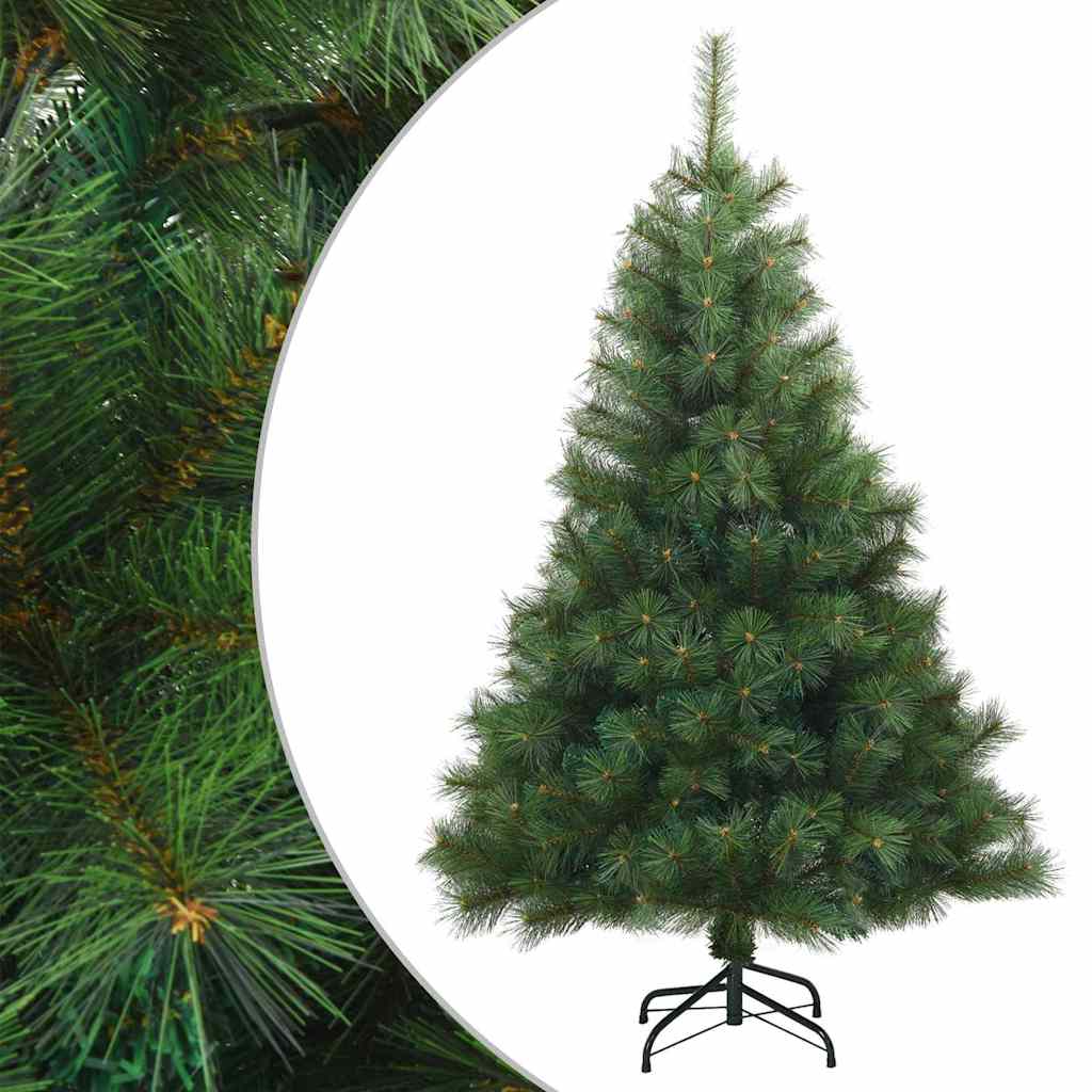 Albero di Natale Artificiale con Rami Pieghevoli Verde 120 cm