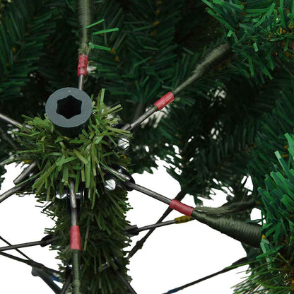 Albero di Natale Artificiale con Rami Pieghevoli Verde 210 cm | homemem39