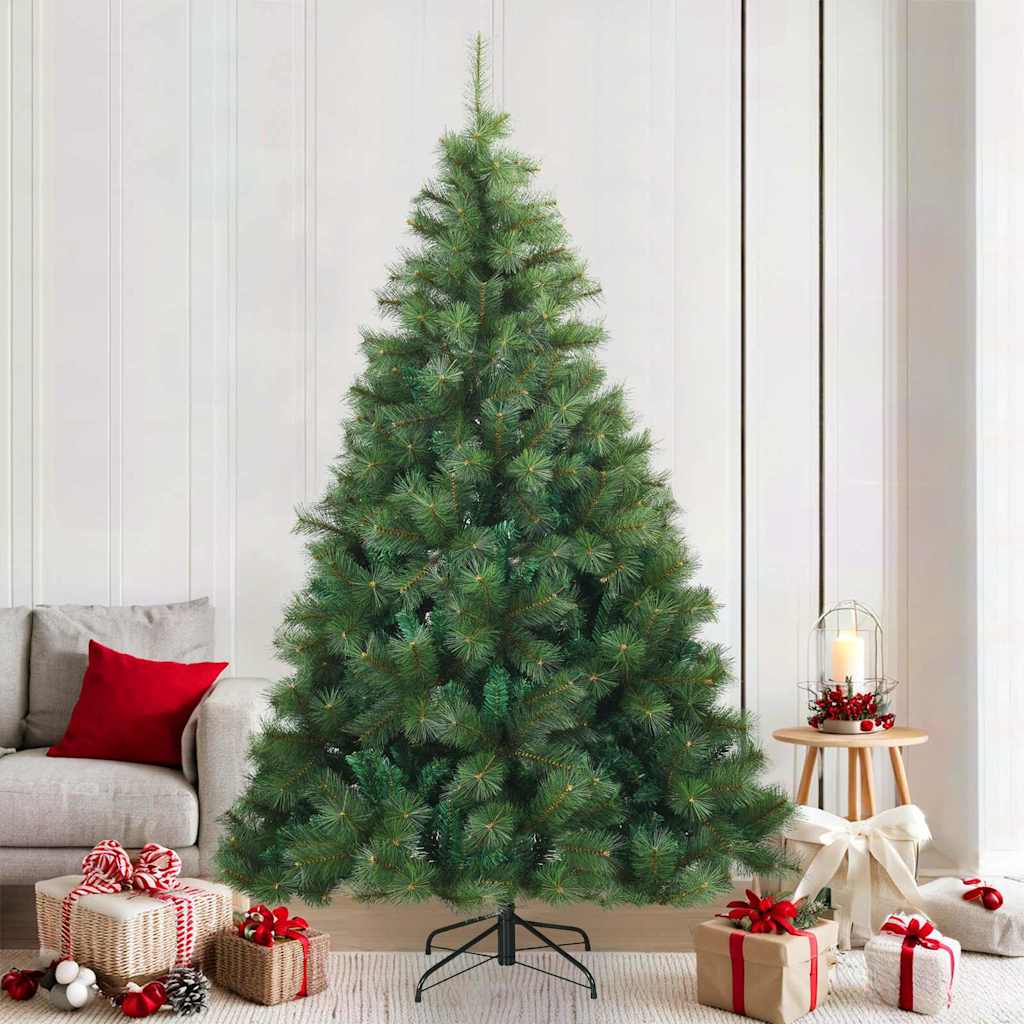 Albero di Natale Artificiale con Rami Pieghevoli Verde 210 cm | homemem39