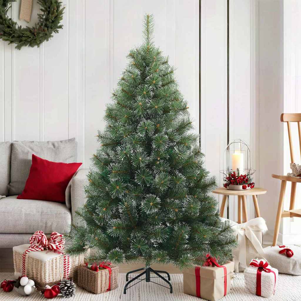 Albero di Natale Artificiale Snodato Foderato di Neve Verde | homemem39