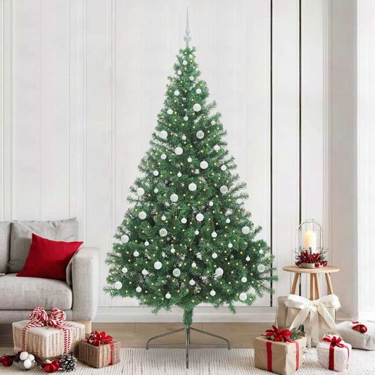 Albero di Natale artificiale con luci integrate Verde 240 cm | homemem39