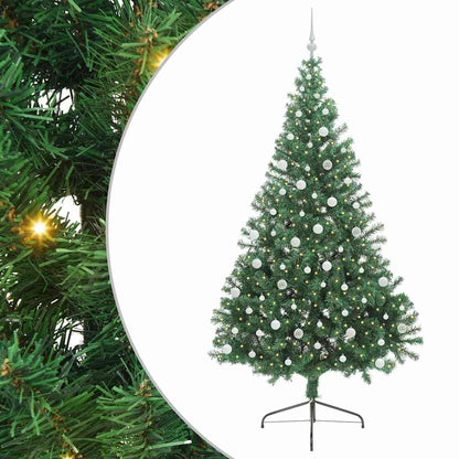 Albero di Natale artificiale con luci integrate Verde 240 cm | homemem39