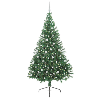 Albero di Natale artificiale con luci integrate Verde 240 cm | homemem39