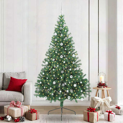 Albero di Natale artificiale con luci integrate Verde 240 cm | homemem39