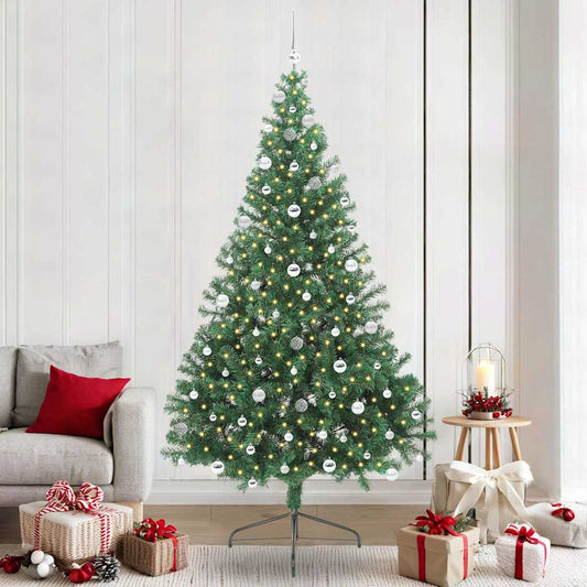 Albero di Natale artificiale con luci integrate Verde 240 cm | homemem39