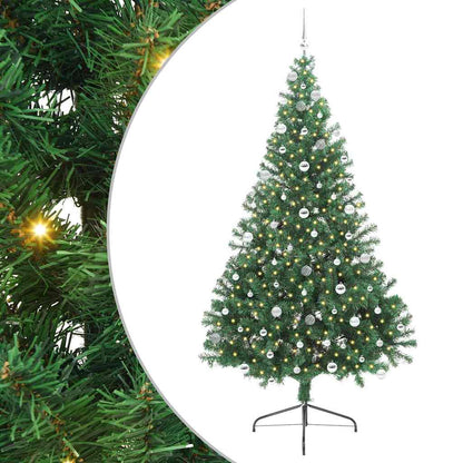 Albero di Natale artificiale con luci integrate Verde 240 cm | homemem39