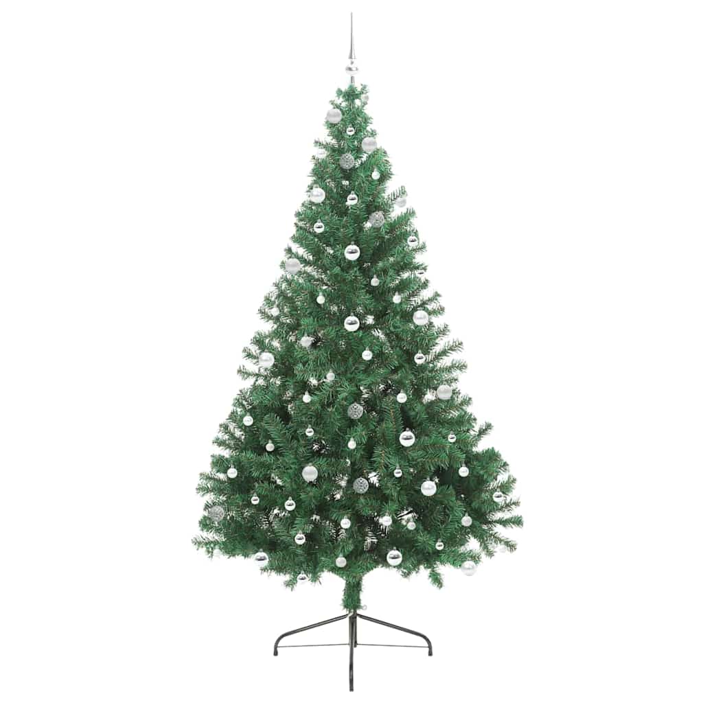 Albero di Natale artificiale con luci integrate Verde 240 cm | homemem39