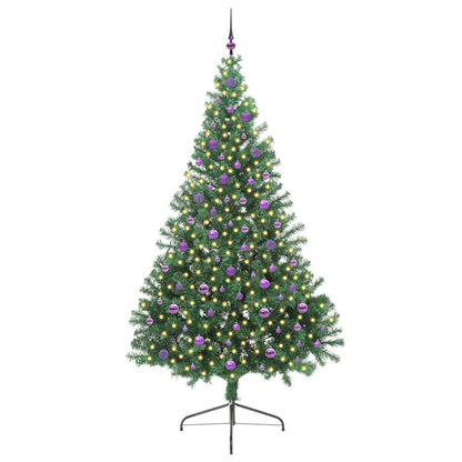 Albero di Natale artificiale con luci integrate Verde 240 cm