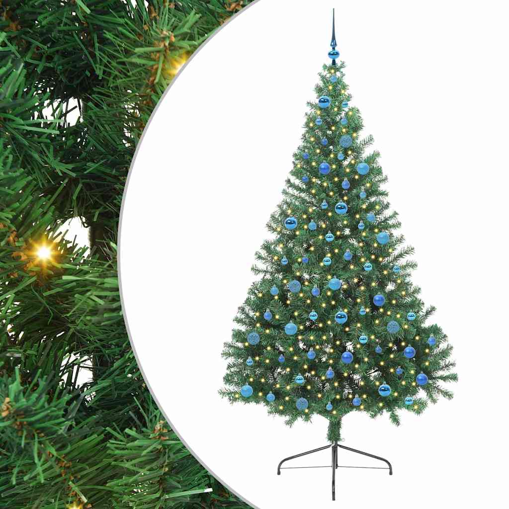 Albero di Natale artificiale con luci integrate Verde 240 cm