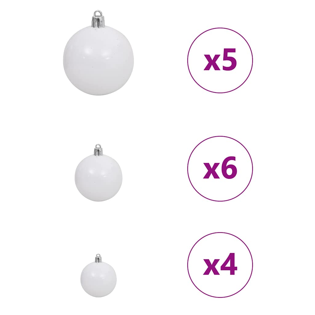 Albero di Natale artificiale con luci integrate Rosa 120 cm PVC | homemem39