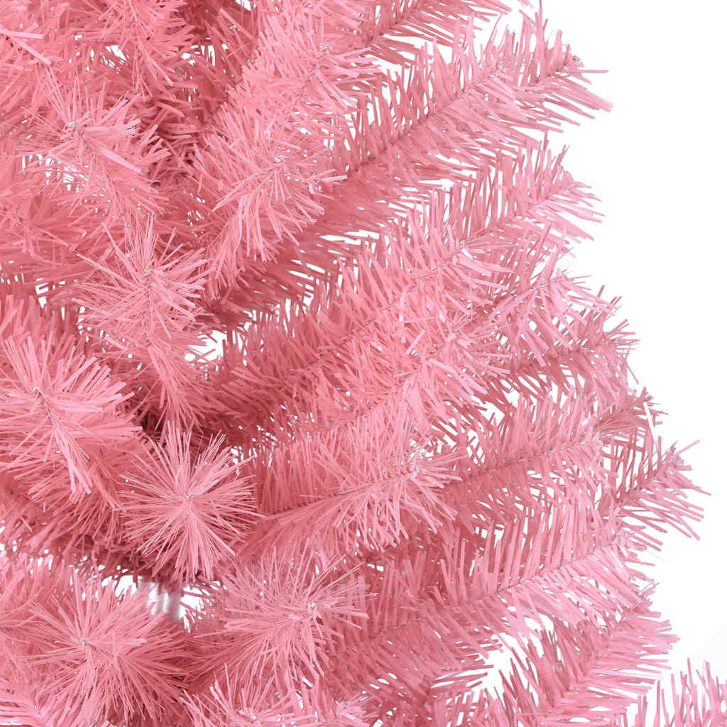 Albero di Natale artificiale con luci integrate Rosa 120 cm PVC | homemem39