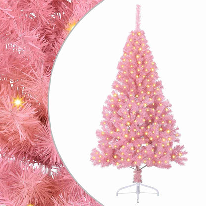 Albero di Natale artificiale con luci integrate 180 cm PVC