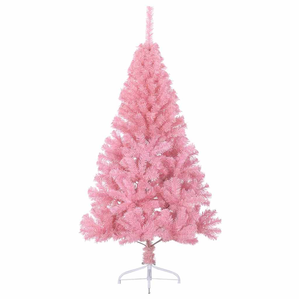 Albero di Natale artificiale con luci integrate Rosa 180 cm PVC | homemem39