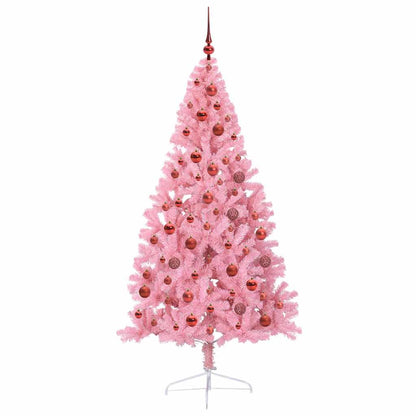 Albero di Natale artificiale con luci integrate Rosa 180 cm PVC | homemem39