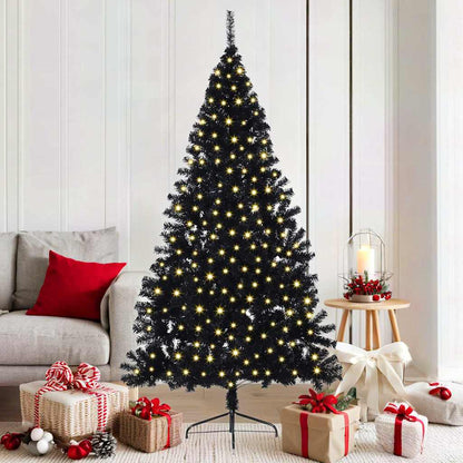 Albero di Natale artificiale con luci integrate 180 cm PVC