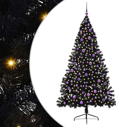 Albero di Natale artificiale con luci integrate 210 cm PVC