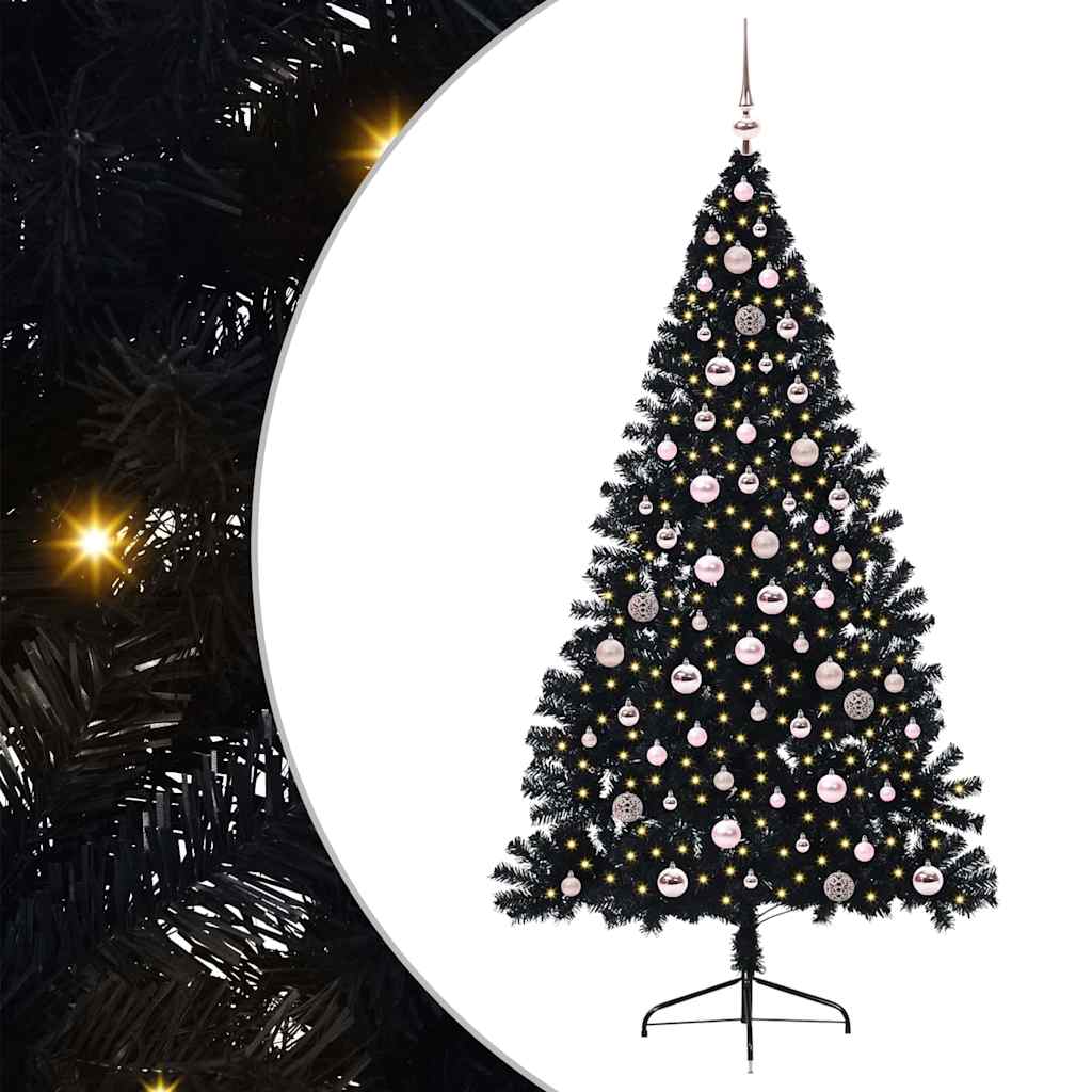 Albero di Natale artificiale con luci integrate 240 cm PVC