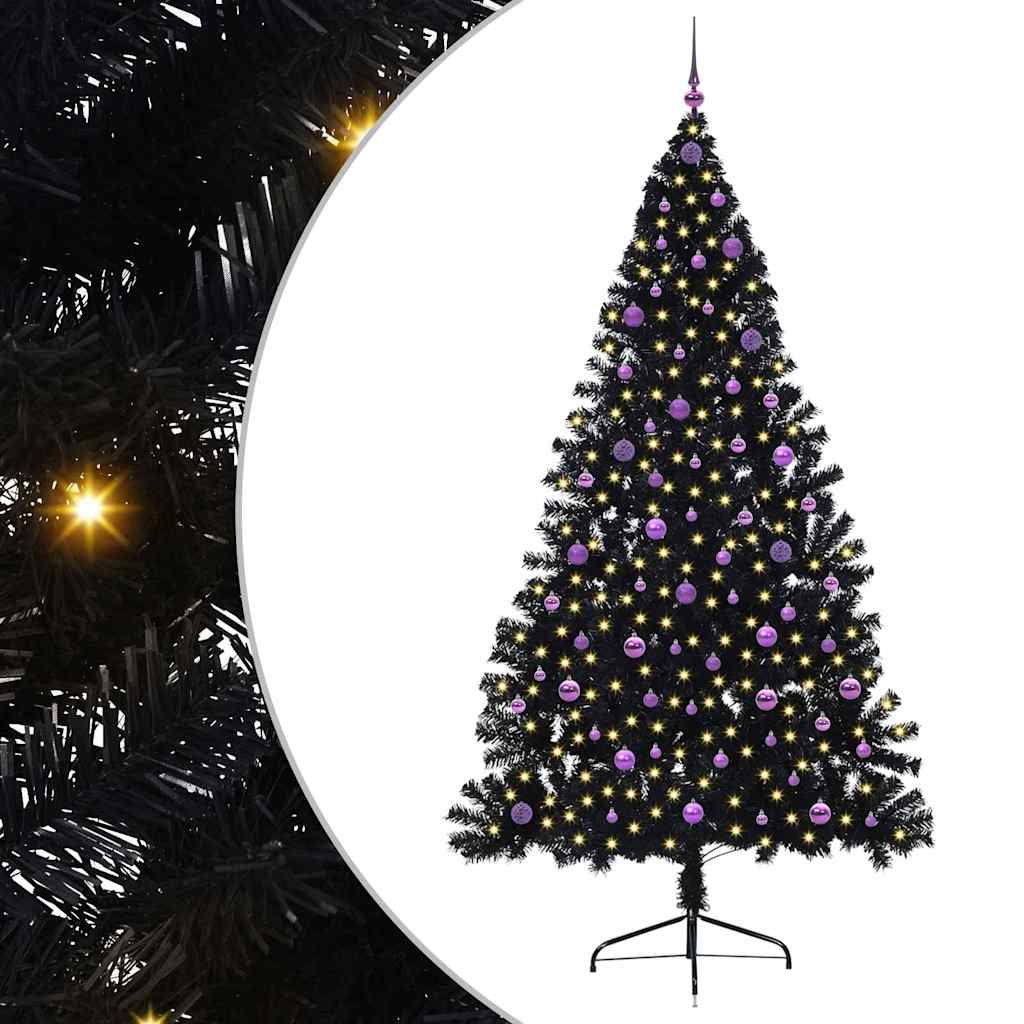 Albero di Natale artificiale con luci integrate 240 cm PVC